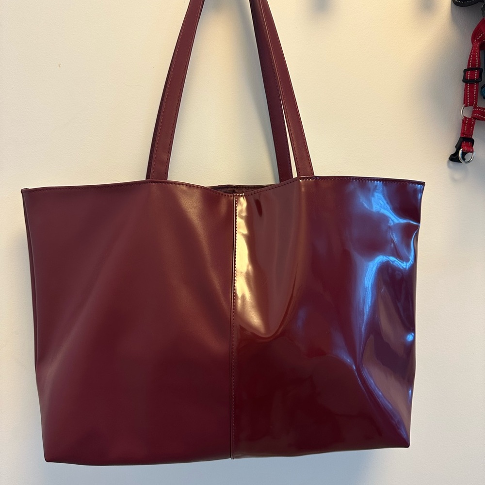 Elegant Burgundy Tote Bag